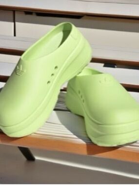 Adidas Adifom Stan Mule Women’s Slip On Shoes Lucid Lemon Green 8